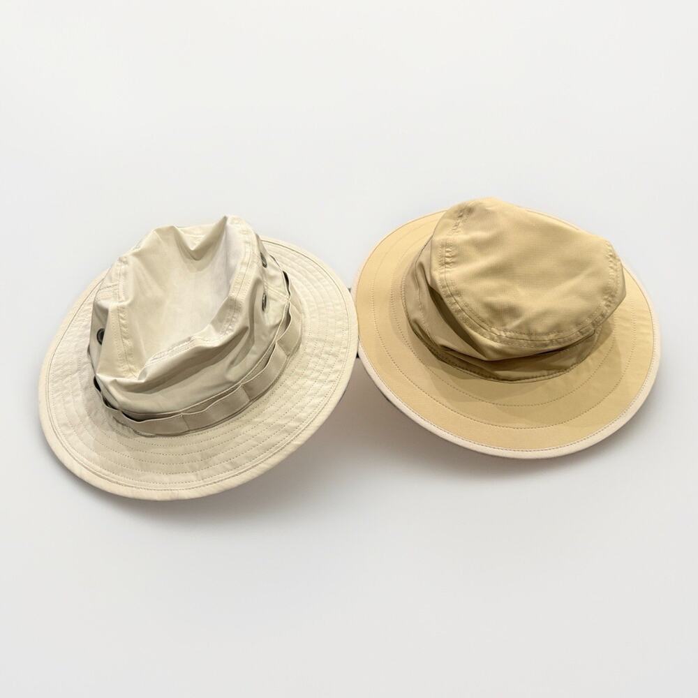 Lot Of 2 Pukka Mens Beige Tan One Size Bucket Hat Cap NWOT